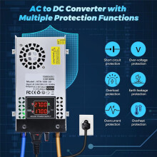 AC to Converter 5V 12V 24V 30V Power Supply Adjustable 0-30V 0-17A500W Switching Power Supply for Led Strip US