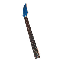 Smooth Playability 24 Fret Electric Guitar Headstock Wood-Blue