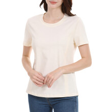 Nursing T-Shirt For Mother Convenient Side Zipper-apricot 2XL