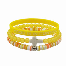 Unique Glows In The Dark Faith Wristband Stylish-Yellow