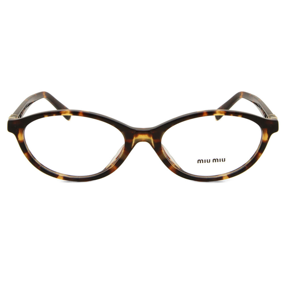 Miu Miu Women's Woman Mu 09Xv Vau1o1 Optical Frames Acetate Turtle Round Normal - Image 3