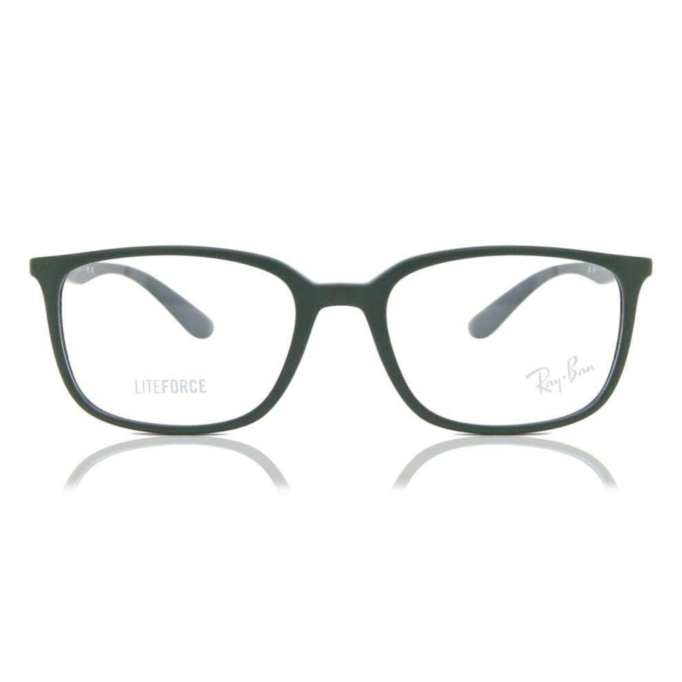 Ray-Ban Eyeglasses Rb7208 Optics - Green Frame Clear Lenses Polarized 54-18, RX7208 - Image 2
