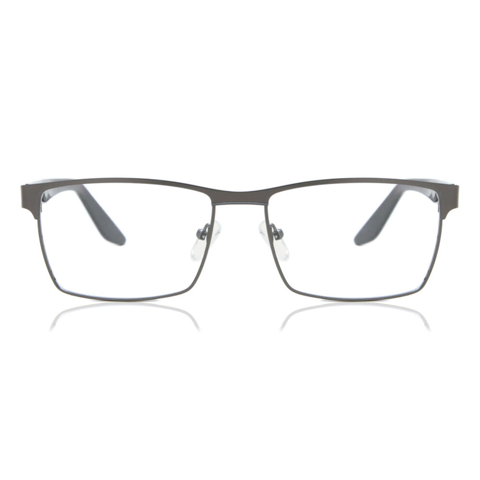 Smartbuy Collection Full Rim Rectangle Matte Gunmetal Menning 881B Men Eyeglasses