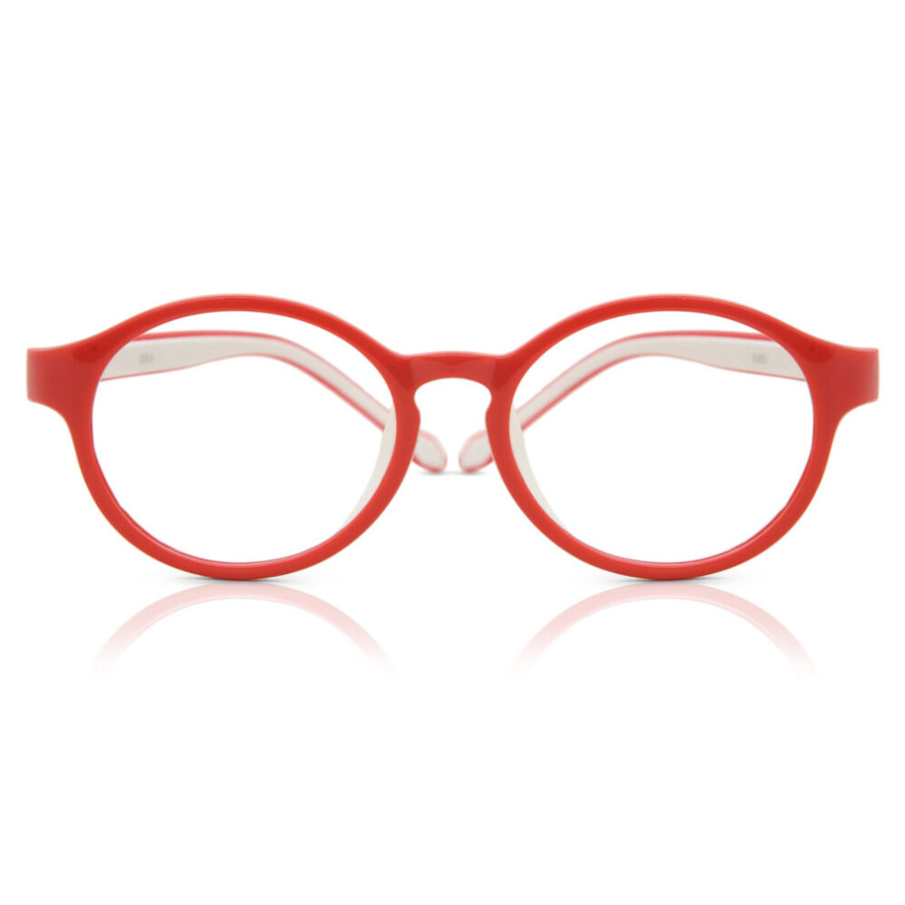 Smartbuy Collection Full Rim Round Matte Red Smartbuy Kids Mel K8d Kids Eyeglasses