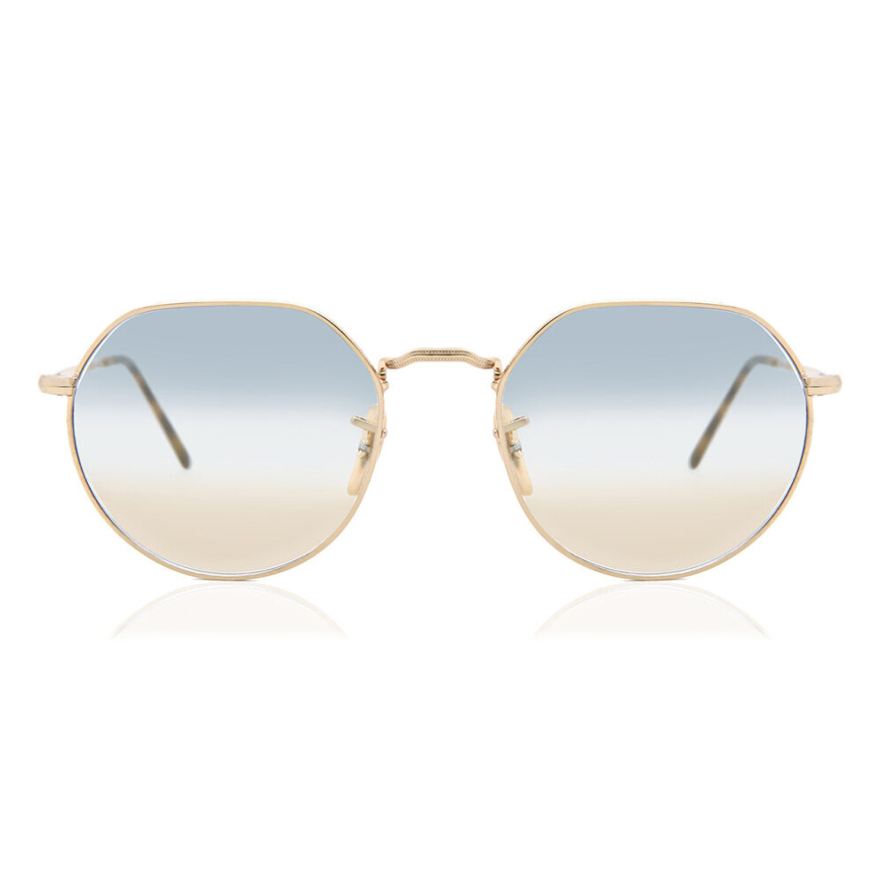 Ray-Ban , Sunglasses, Unisex, Yellow, 53 Mm, Jack Sunglasses - Image 4