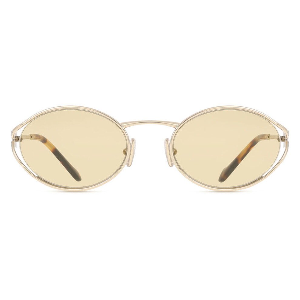 Miu Miu Mu52ys Zvn10r Women New Sunglasses Gold