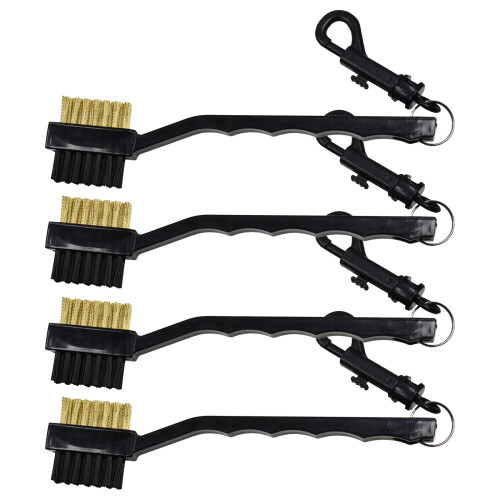 Golfs Club Cleaner Golfs Brush Oversized Head Double Side-Black