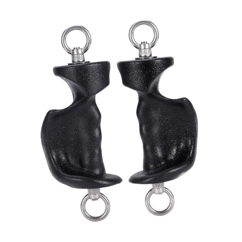Exercise Grip Handles With Metal Rings For Pull-Large Double R
