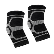 Children Stretchable Knitted Elbow Sleeve Comfortable-Black M