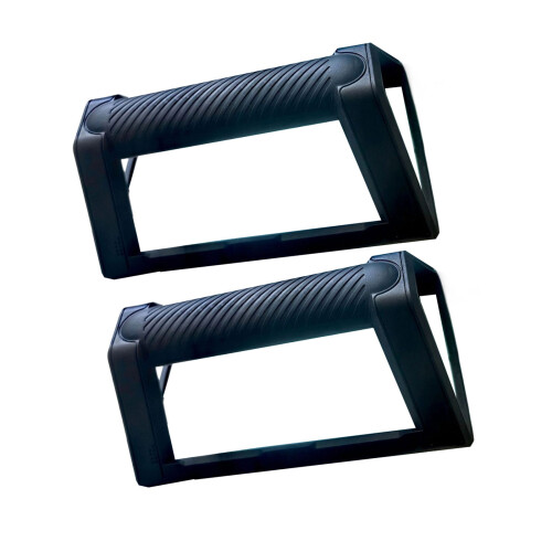 Professional H Shape Push Up Bar Set with Nonslip Grip-Black