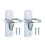 Stable Bucket Hook with Screws Heavy Duty Wall-silver 2 pieces 1