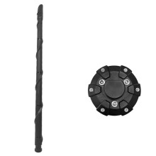 For TJ JK JL JT Rubicon Sahara Sport Antenna Base + Flexible Spiral Antenna AM FM Aerial Replacement