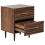 Beliani 2 Drawer Bedside Table KEITH Dark Brown 6