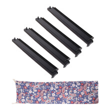 Supports de Mahjong compacts avec poussoir coulissant et-Noir