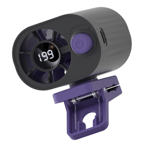 Ventilateur individuel USB avec Base à Clip-Noir Régulier