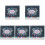 5Pcs Multi Color Paper Office Calendar Desktop Daily Use Standing Flip 1