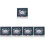 5Pcs Multi Color Paper Office Calendar Desktop Daily Use Standing Flip 4