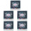 5Pcs Multi Color Paper Office Calendar Desktop Daily Use Standing Flip 5