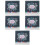 5Pcs Multi Color Paper Office Calendar Desktop Daily Use Standing Flip 6