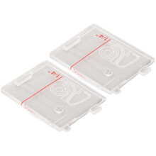 2 stuks doorzichtige plastic spoelafdekkingsplaat vervanging