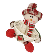 Panier convivial de décorations de vacances du-bonhomme de neige