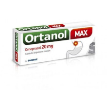 ORTANOL MAX reflux and heartburn 14 capsules