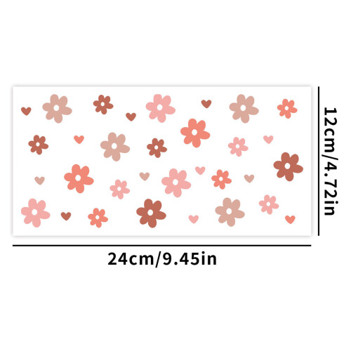 8 Sheet Artistic Sticker Waterproof Decal For 16oz Clear 2