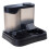 Automatic Bottle Cats Dog Bowls Set Space Saving Feeder-Black 1