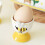 2 Piece Elegant Ceramic Eggs Cup Tray with Embossing Pattern-A 6