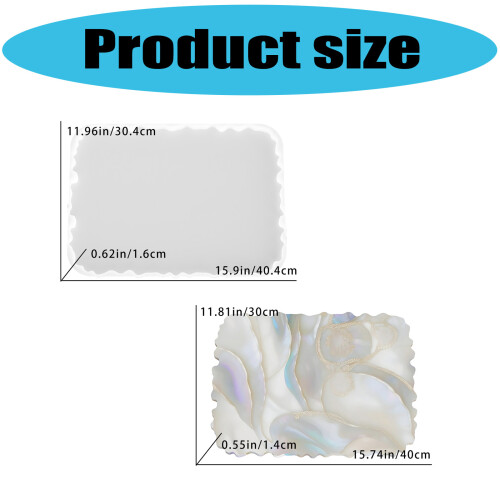 Silicones Wavy Edging Serving Tray Mold With Easy Releases 2