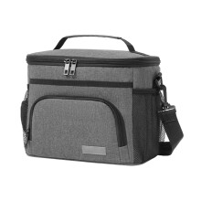 Sac de stockage des aliments isolé à plusieurs-Gris foncé