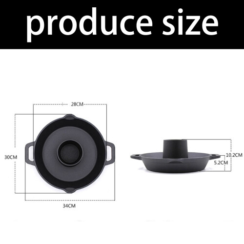 Iron Roasting Pan Insert For Beer Can Chickens Turkey Poultry 2