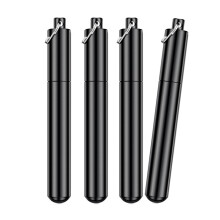 Boîte à cure-dents en aluminium étanche, technologie de-S Noir