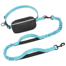 Corde de Traction élastique pour animaux de compagnie,-Bleu ciel
