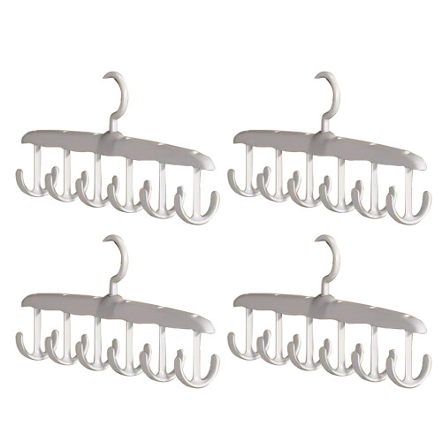 Multiple Directional Swivels Plastic Hanger Storage-4 packs