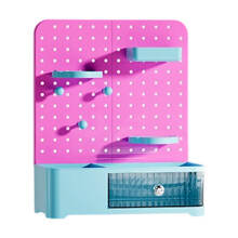 Ruimtebesparende vitrine voor animefiguren ABS-Roze cyaan