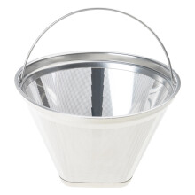 304 Stainless Steel Cone Coffee Filter Permanent Fine Mesh-L