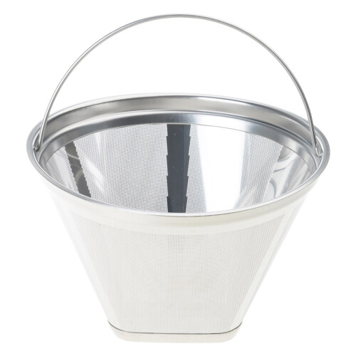 304 Stainless Steel Cone Coffee Filter Permanent Fine Mesh-L