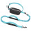 Reflective Elastic Dog Leashes Adjust Waist Belt-Sky Blue 1