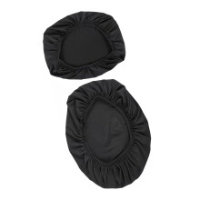 2pcs Toilet Lid Covers Pair Standard Size For-Black