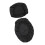 2pcs Toilet Lid Covers Pair Standard Size For-Black 1
