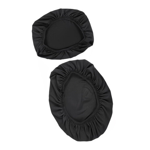 2pcs Toilet Lid Covers Pair Standard Size For-Black