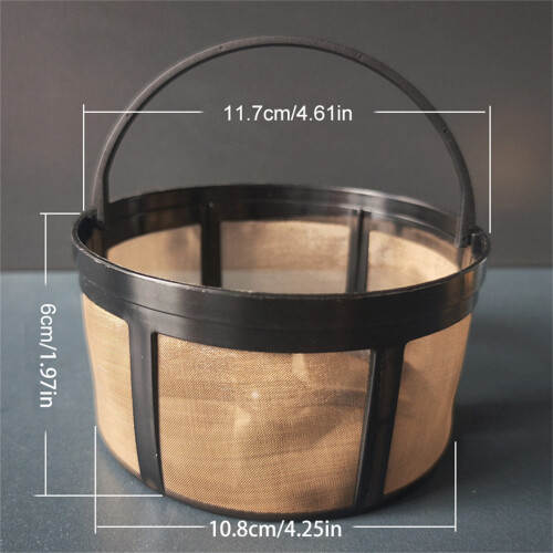 Stainless Steel Coffee Machine Filter Basket 12 Cup Dishwasher 2