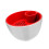 Plastic Pistachios Cleaning Tool Double-White bowl red top 1