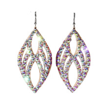 Handmade Belly Dance Earrings Featuring Stylish Rhinestones-1