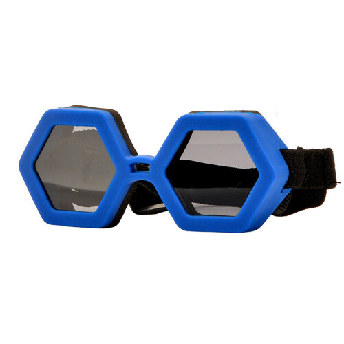 Sun Protecting Dog Sunglasses with Regulable Belt-Blue