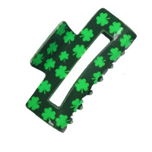 Decorative Clovers Hair Clip Acrylic Hair Claw Clip For-4