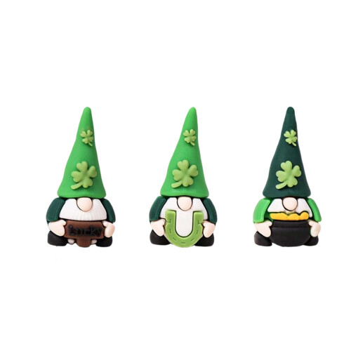 15/30 Mini Patrick's Day Gnomes Mini Leprechaun Figures-15pcs 2