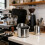 Robuster Kaffeeabfallbehälter aus Metall mit ergonomischer 2