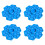 4Pcs Spherical Hollow Patterned Insect Water Feeder 3D-Blue 1
